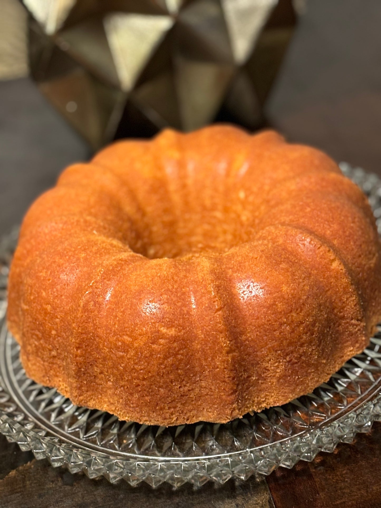 Egg nog pound cake